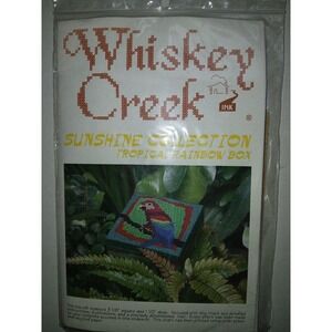 Whiskey Creek "Tropical Rainbow‎ Box"CROSS STITCH KIT VTG Sunshine Collection
